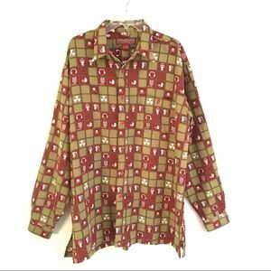 Y2K Mojeans by Maurice Malone “radiation”long sleeve shirt 3XL